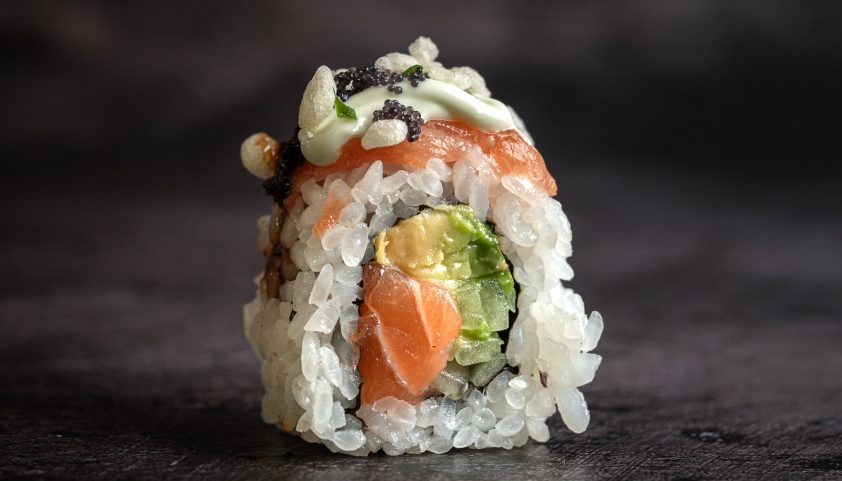 Salmon Avocado Roll-min