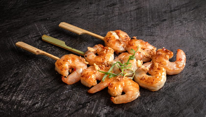 Shrimp Sweetchilli Spiesjes